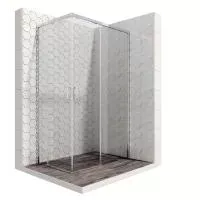 Прямоугольное душевое ограждение с раздвижными дверями 