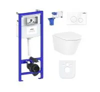 Комплект инсталляции и унитаза 7 в 1 Lavinia Boho Relfix Biore Rimless 87040101