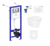 Комплект инсталляции и унитаза 7 в 1 Lavinia Boho Relfix Biore Rimless 87050191