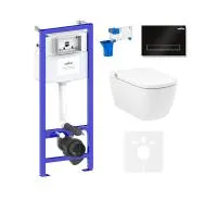 Комплект инсталляции и унитаза 7 в 1 Lavinia Boho Relfix Smart V-Clean 87561120  