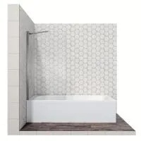 Душевая шторка с неподвижной дверью 16041102, 70*140 см